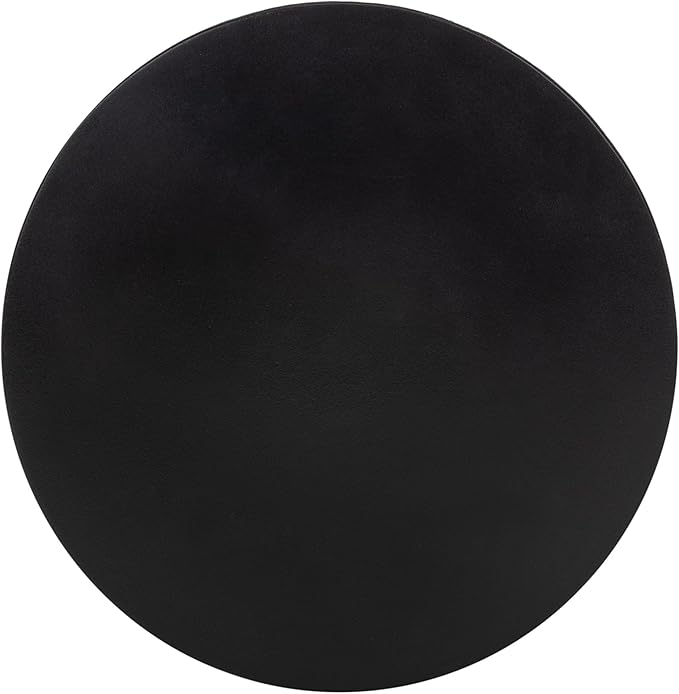 Safavieh Outdoor Aishi Black Modern Concrete Round Accent Table