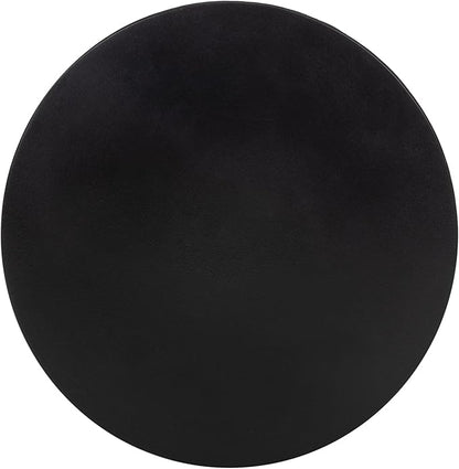 Safavieh Outdoor Aishi Black Modern Concrete Round Accent Table