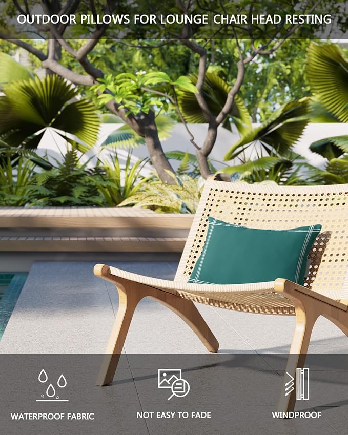 T&H XHome Outdoor Pillow for Chaise Lounge Chair - Photo 4
