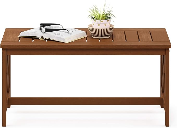 Furinno FG18111 Tioman Coffee Table, X-Leg, Natural - Photo 4