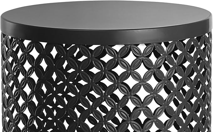 Outdoor Patio Coffee Table Set of 3, Metal Frame Accent Table, Coffee End Tables, Decorative Garden, for Gardens - Photo 9