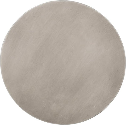 Christopher Knight Home Cayce Outdoor Lightweight Concrete Side Table, Concrete Finish