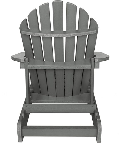 highwood Hamilton Made in the USA Folding and Reclining Adirondack Chair, Adult Size, Coastal Teak