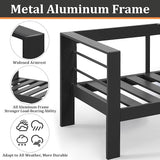 Kiss the Water Outdoor Patio Metal Furniture Chair - Photo 4