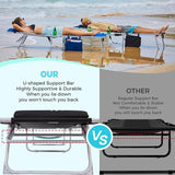 #WEJOY 2 Pack Outdoor Chaise Lounge Chair - Portable Folding Patio Pool Lounge Chair - Photo 6