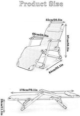 Outdoor Patio Chairs Heavy Duty Sun Lounger Chair Foldable Zero Gravity - Photo 4