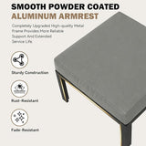 HOMREST Metal Outdoor Ottoman, 2-Piece Aluminum Footstool w/Removable Cushion - Photo 3
