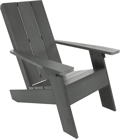 Highwood Italica Modern Adirondack Chairs 2-Piece Set, Costal Teak