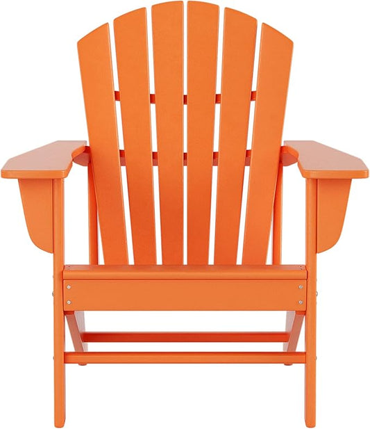 WestinTrends Dylan Outdoor Adirondack Chair, Orange