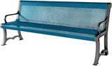 COATEDOUTDOORFURNITURE Coated Outdoor Furniture Heavy-Duty Outdoor Bench Thermoplastic Coated, Punched Steel - Photo 1