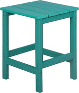 WestinTrends Malibu Square Outdoor Side Table for Adirondack Chair, Turquoise - Photo 10