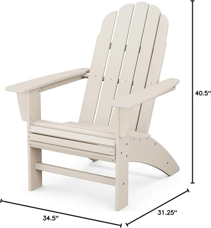 POLYWOOD® Vineyard Curveback Adirondack Chair in Sand