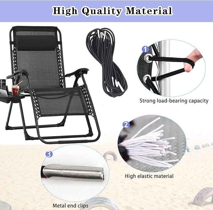 Ostlttyn Zero Gravity Chair Replacement Fabric Kits Set of 2 - Photo 5
