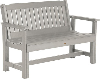 Sequoia Professional Commercial Grade Exeter Garden Bench, 4ft, Harbor Gray