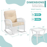 MEETWARM 3 Pieces Patio Conversation Set - Photo 4