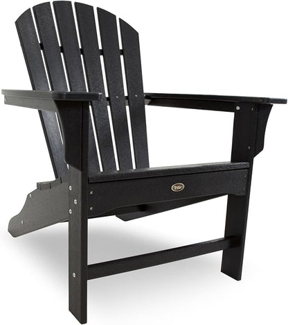 Trex Outdoor Furniture Yacht Club Shellback Adirondack Chair in Charcoal Black