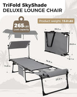 KingCamp 2 Pack Tanning Chair with Face Hole - Photo 2