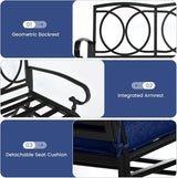 Tangkula Outdoor Swing Glider Chair, Patio Glider Bench for 2 Persons - Photo 4