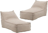 Christopher Knight Home Venny 48" L Outdoor Bean Bag Chair Set of 2, Fabric Bean Bag Chair for Adults and Kids - Photo 5