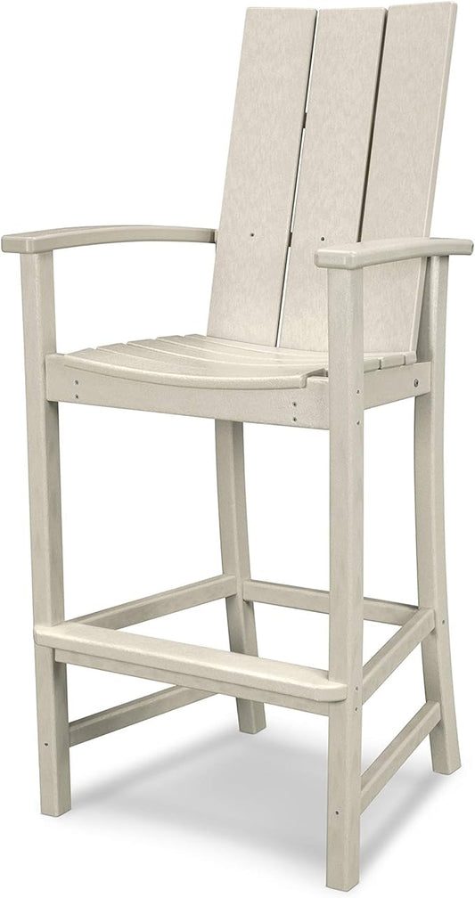 POLYWOOD® Modern Adirondack Bar Chair, Sand
