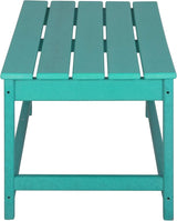 WO Home Furniture Adirondack Chairs Table Set of 3 PCS Outdoor Folding Chairs Coffee Table Weather/UV Resistant for Lawn - Photo 9