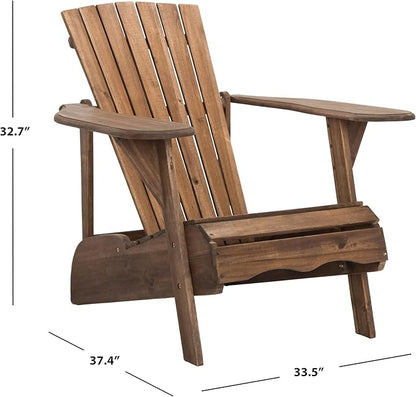 Safavieh PAT6700G Outdoor Collection Mopani Rustic Brown Side Chair