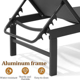 Chaise Lounge Chair, Set of 4 Outdoor Recliner Lounge Chair Sun Loungers - Photo 6
