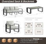 CHITA Outdoor Furniture Set 4 Piece - Photo 7