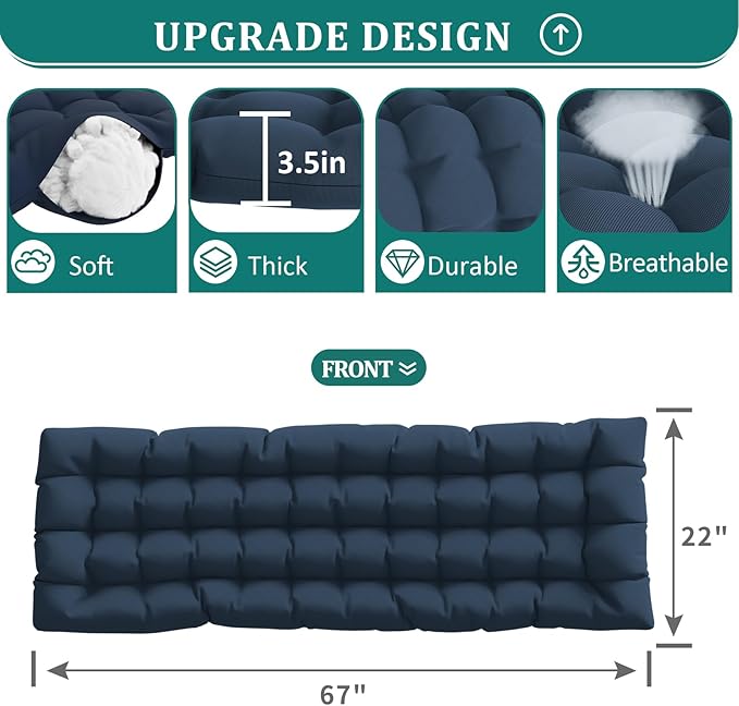 UDPATIO Oversized Zero Gravity Chair 29In XL Patio Reclining Chair with Cushion - Photo 3