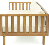 Christopher Knight Home Claremont Outdoor 3 Seater Acacia Wood Daybed with Fabric Water Resistant and Removable Cushions - Photo 9
