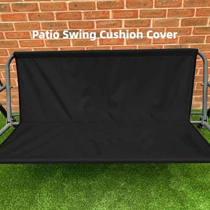Swing Seat Cover Replacement, 600D Thickened Oxford Waterproof Chair Bench Replacement Cover Outdoor Swing Cushion - Photo 4