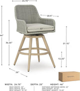 Signature Design by Ashley Seton Creek Casual Nuvella Weather Resistant Fabric - Photo 3