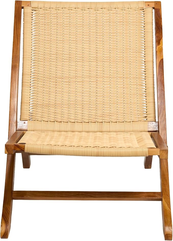 TeakCraft Teak Rattan Lounge Chair – Foldable - Photo 7