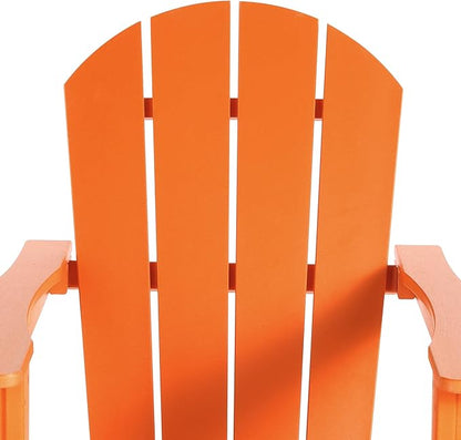 WO WESTIN OUTDOOR HDPE Laguna Outdoor Rocking Poly Adirondack Chair (Set of 2), Orange