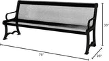 COATEDOUTDOORFURNITURE Coated Outdoor Furniture Heavy-Duty Outdoor Bench Thermoplastic Coated, Expanded Metal - Photo 2