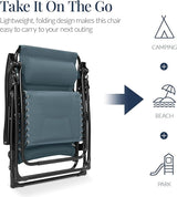Best Choice Products Oversized Padded Zero Gravity Chair, Folding Outdoor Patio Recliner - Photo 5