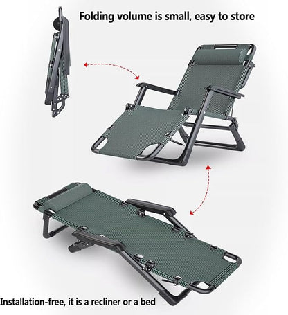 Folding Lounge Chairs for Outside,Zero Gravity Furniture Recliner Chairs,Breathable Beach Chair,Camping Chairs for Adults, Adjustable Height,Does not Occupy Space,for Yard Beach Poolsid.