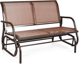 LDAILY LUARANE Swing Glider Chair, Heavy-Duty Steel Frame 2-Person Outdoor Swing Bench - Photo 1