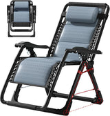 MOPHOTO Zero Gravity Chair, Outdoor Padded Lounge Chair with Side Table, Zero Gravity Recliner Chair - Photo 1