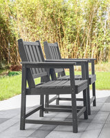 Patio Dining Chair Set of 2, HDPE Outdoor Dining Chair, Ergonomic HDPE Dining Chairs with Deep Seating - Photo 9