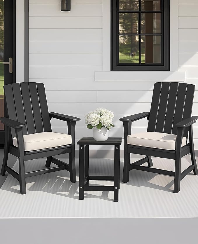 Outvita Adirondack Side Table, 14 Inch Square Outdoor End Table - Photo 8