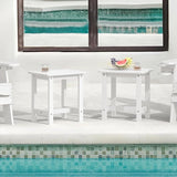 LUE BONA Outdoor Side Table Set of 2, HDPS Small Outdoor Table, Adirondack Side Table, Outside End Table for Patio - Photo 2