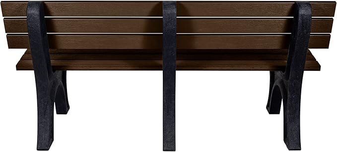 Sequoia Professional Aurora Park Bench, 6 ft, Weathered Acorn