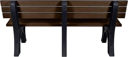 Sequoia Professional Aurora Park Bench, 6 ft, Weathered Acorn