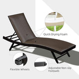 Domi 2 PCS Outdoor Chaise Lounge Set - Photo 6