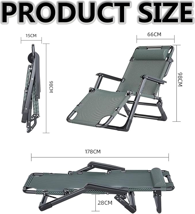 Folding Lounge Chairs for Outside,Zero Gravity Furniture Recliner Chairs,Breathable Beach Chair,Camping Chairs for Adults, Adjustable Height,Does not Occupy Space,for Yard Beach Poolsid.