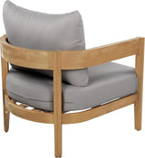 Christopher Knight Home Nadine Acacia Wood Club Chairs Set of 2, Outdoor Accent Chair, Tub Shape Design Armchair - Photo 8