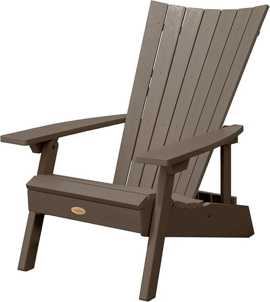 highwood Manhattan Beach Adirondack Chair, Weathered Acorn