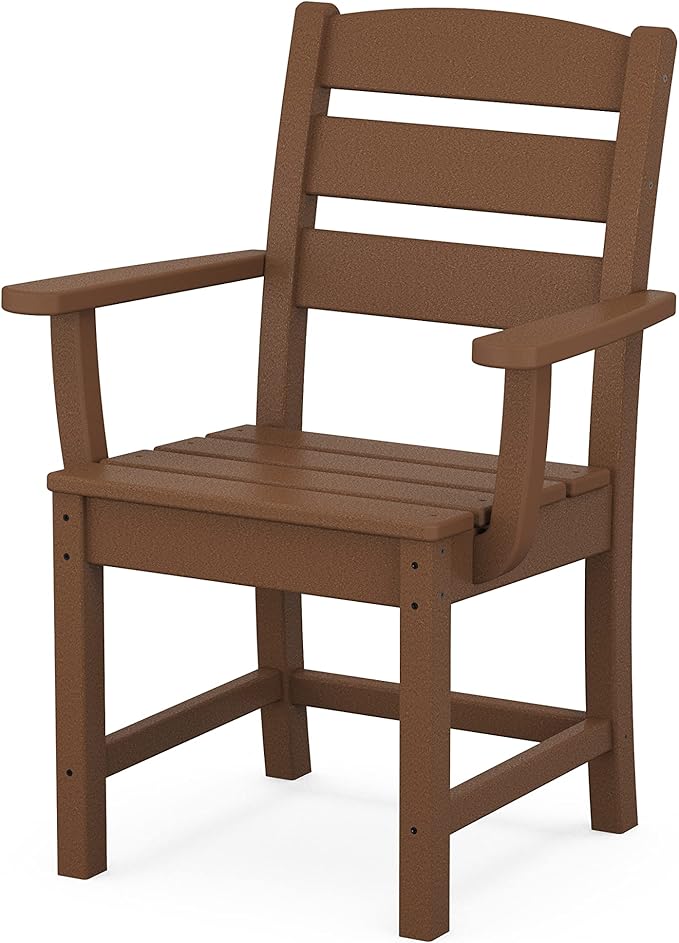 Polywood® Lakeside Dining Arm Chair in Teak