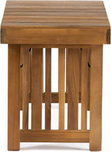 Christopher Knight Home Hilton Outdoor Acacia Wood Folding Side Table, Teak Finish - Photo 8